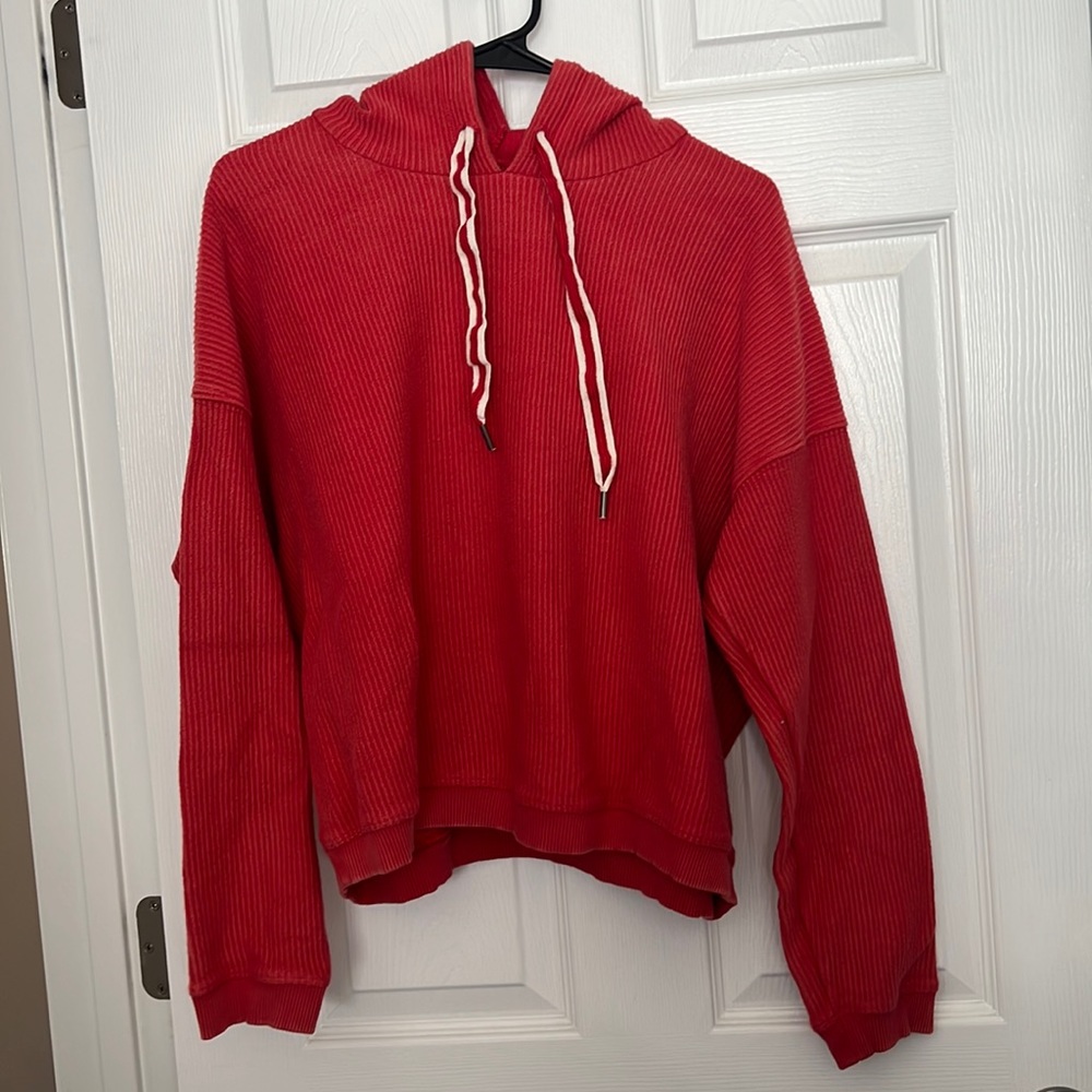 AERIE RIBBED HOODIE SIZE M